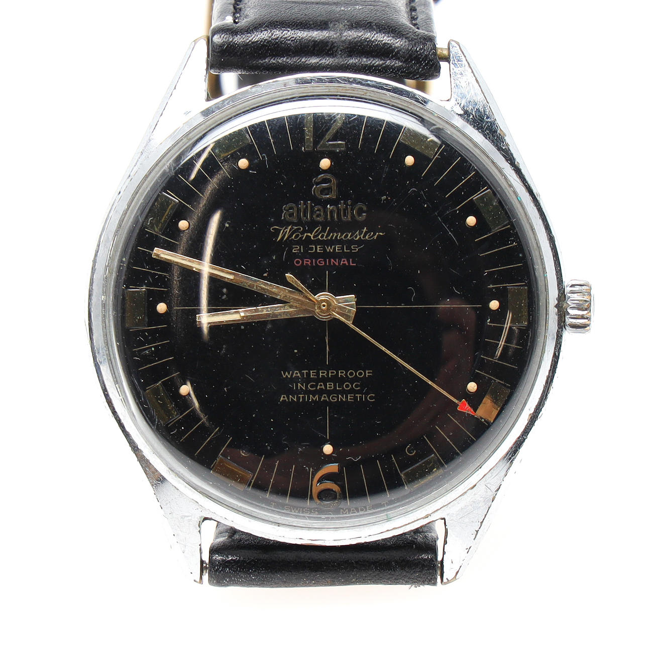 ATLANTIC, Worldmaster, rannekello, 1950/60-luku.