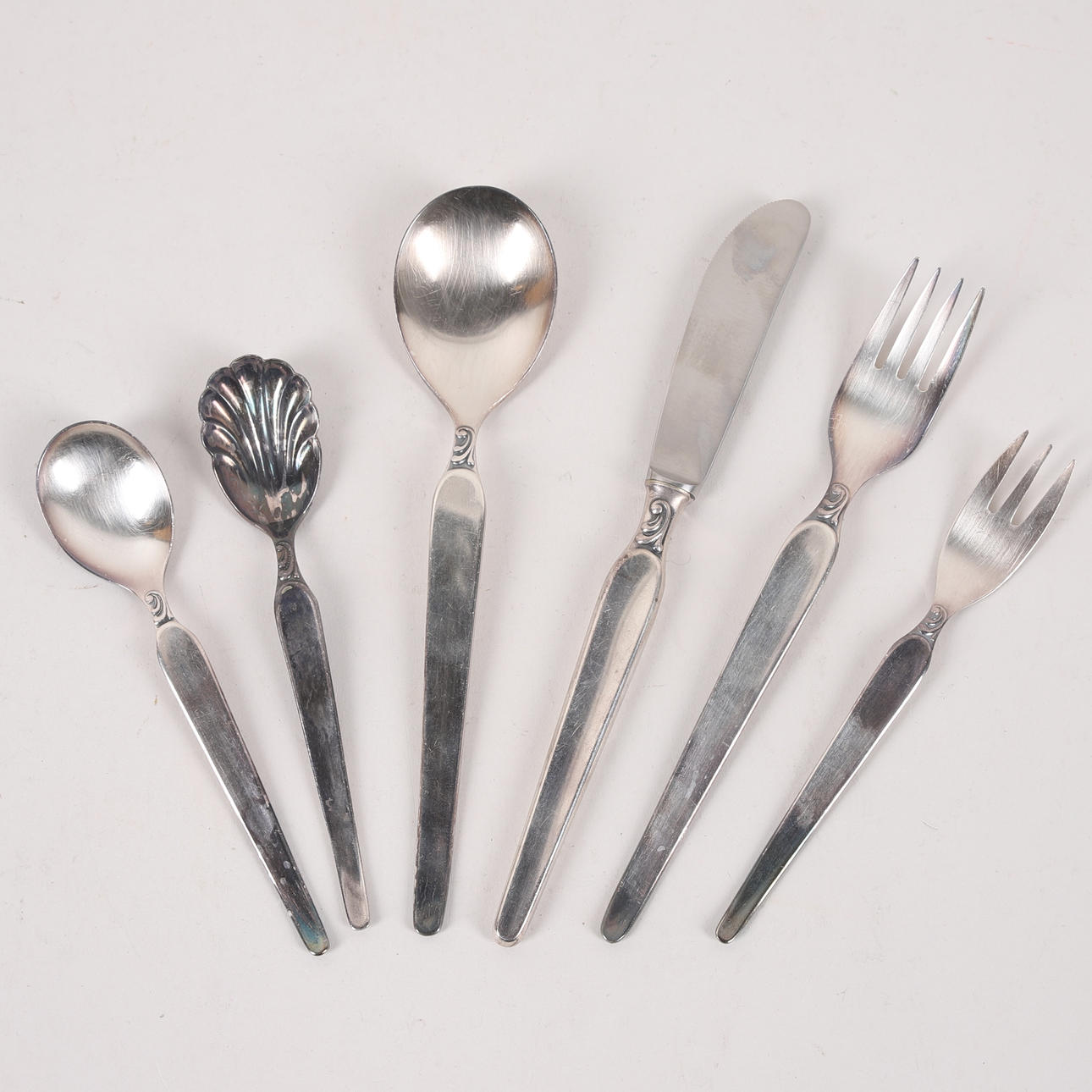 BESTECK, Rocroni Suprasil, Drache, versilbertes Metall, Solingen.