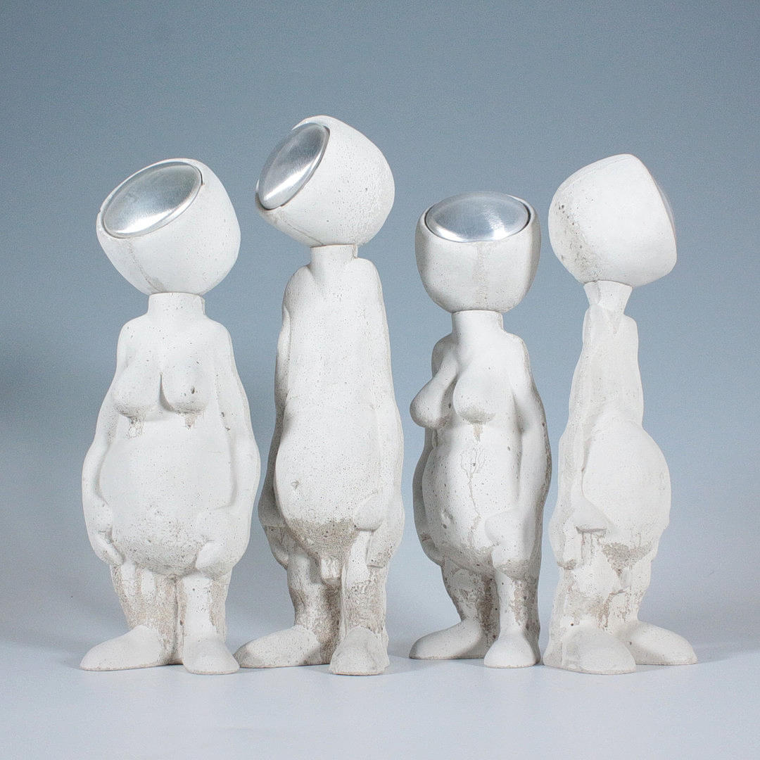 STUDIO OF MARTIN SMIDA. 'The Curious Four', concrete.