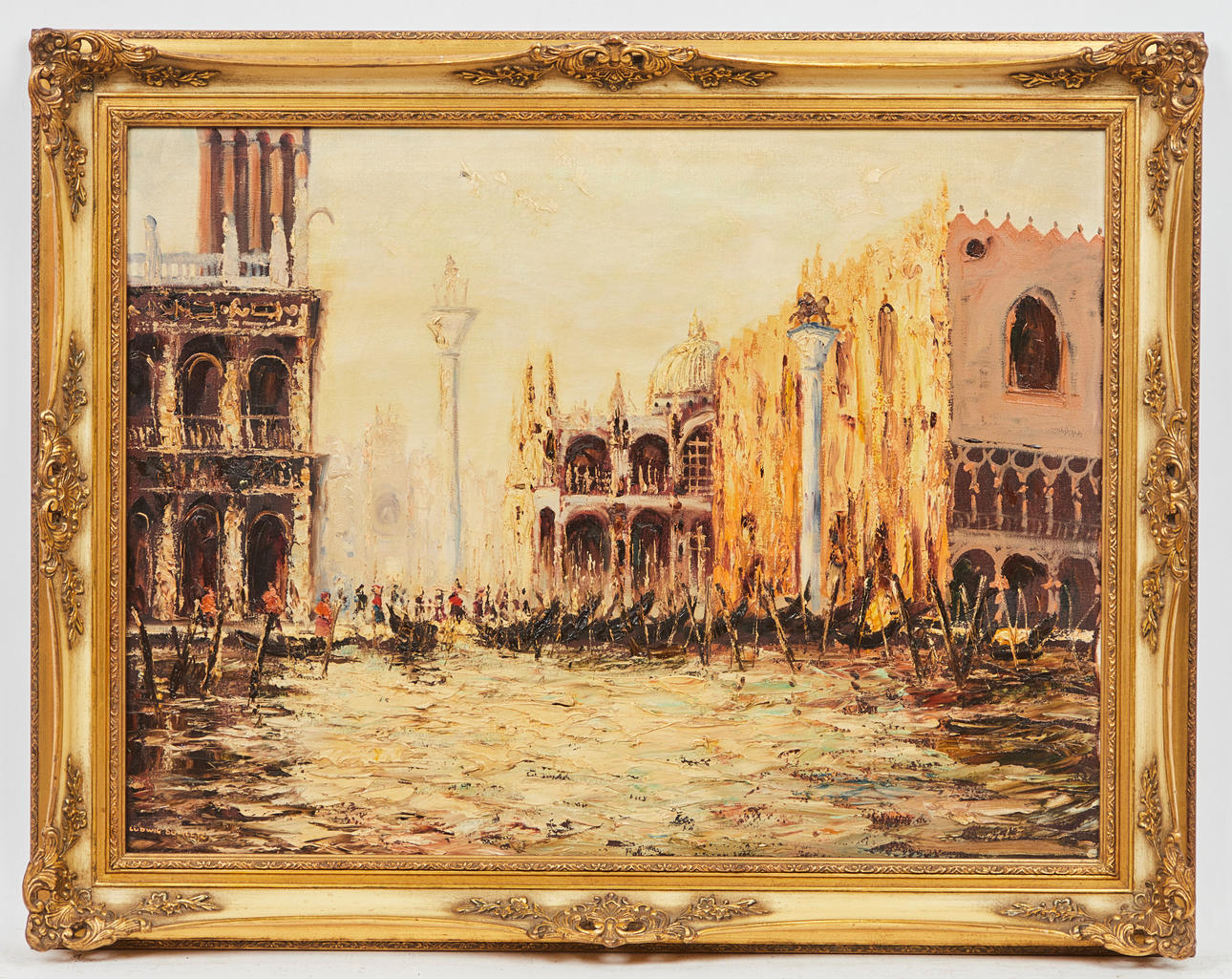 LUDWIG SOHLER. Painting, Venice.