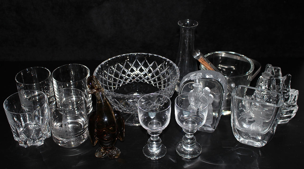 PARTI glas, 13 delar, bl.a ishink Nuutajärvi Finland.