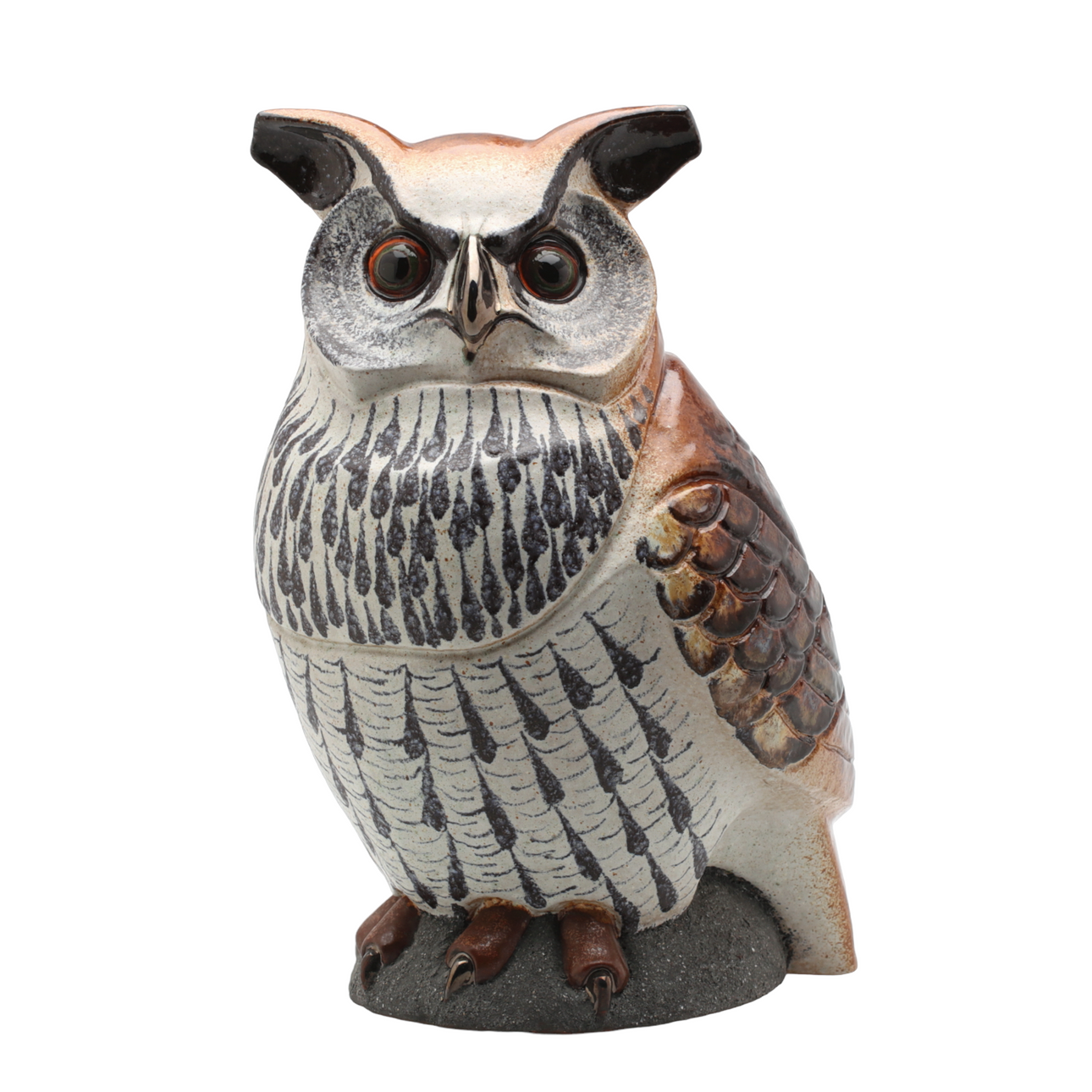 THOMAS HELLSTRÖM. Figurine, earthenware, Berguv, no. 27, Nittsjö, 1983.