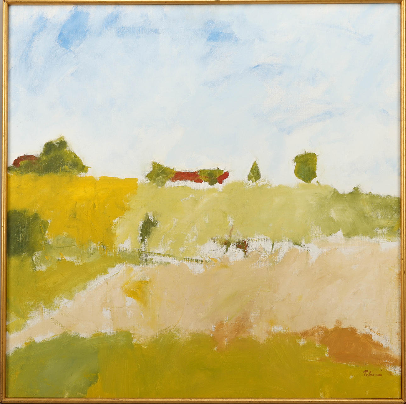 ANDERS PALMÉR (FÖDD 1958). "Spring in Skåne", oil on canvas, signed.