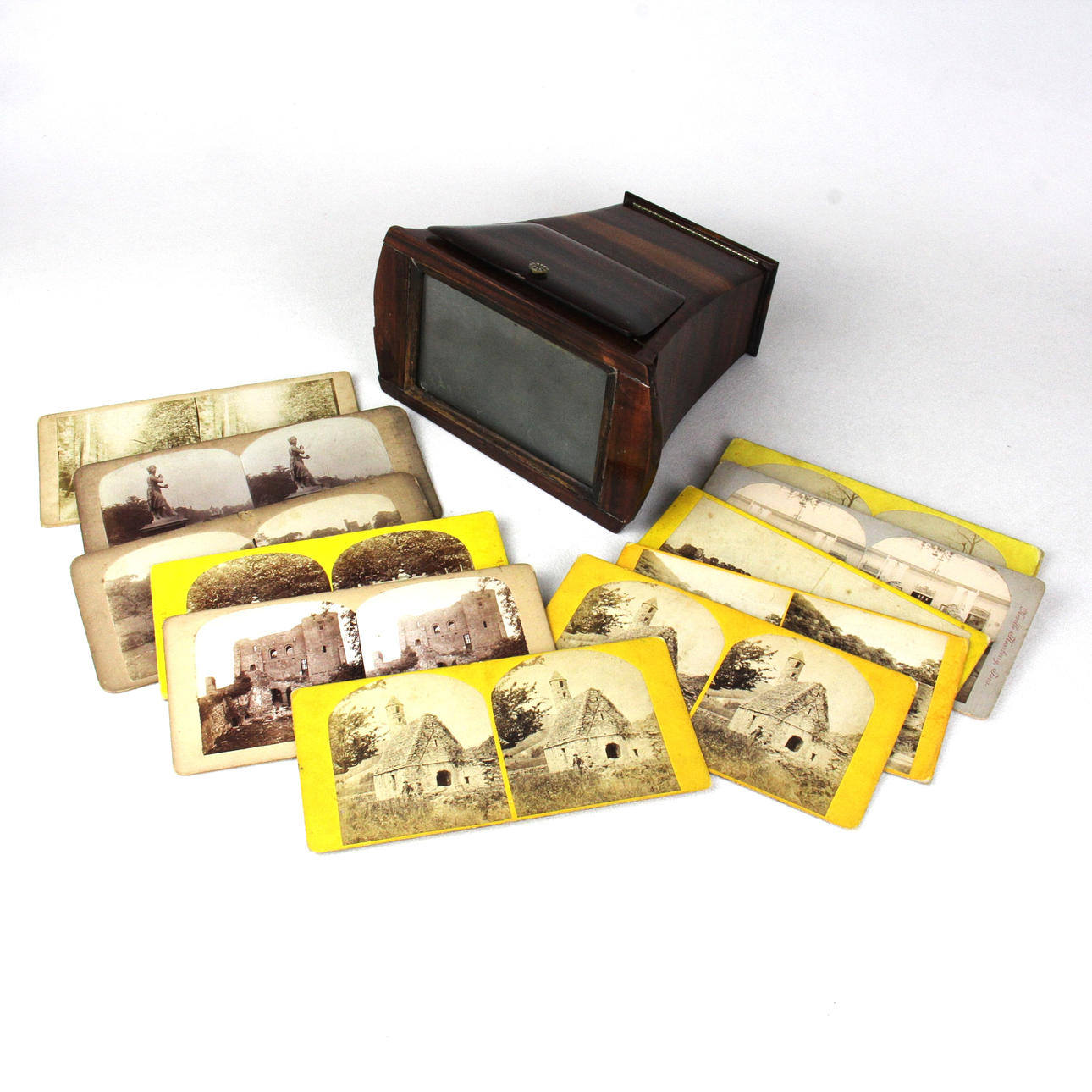 BREWSTER STEREOSCOPE & CARDS.