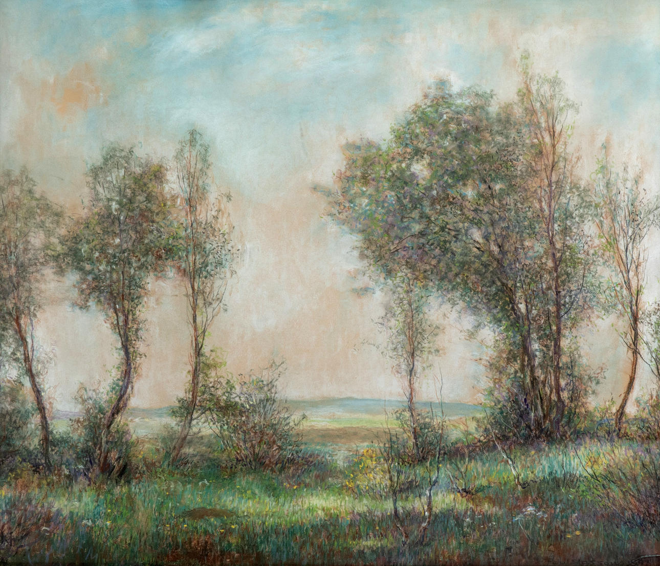 PAUL MASSOW (GEB. 1890). Frühlingslandschaft.