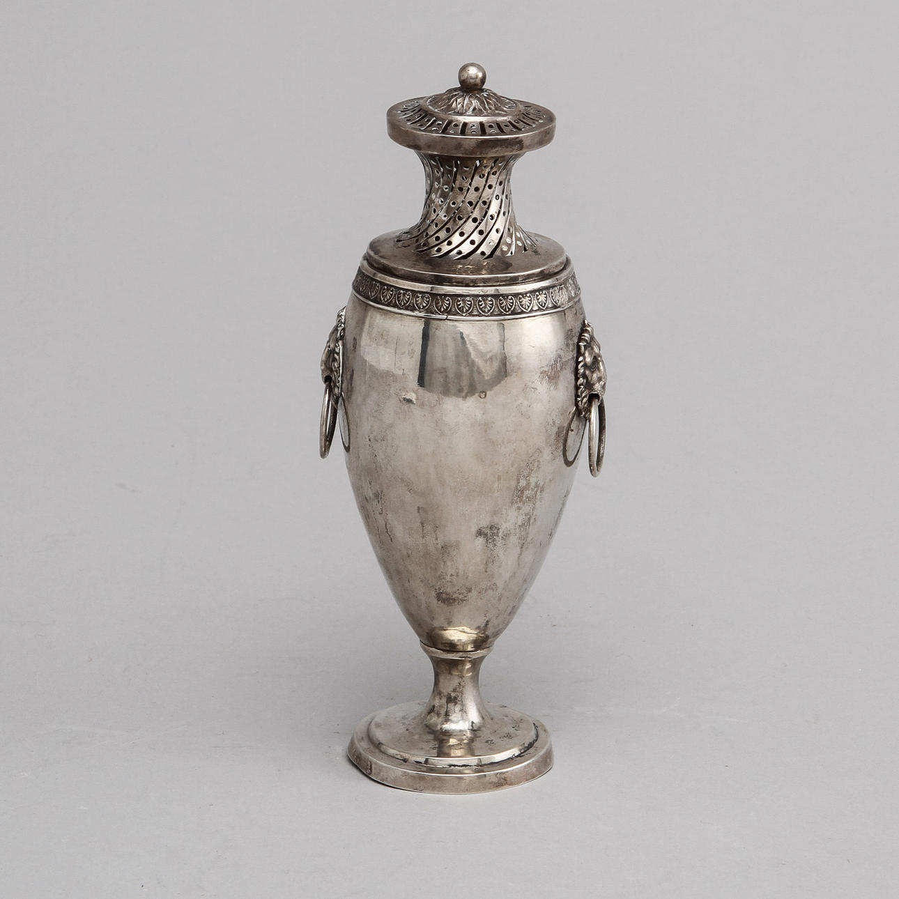 SOCKERSTRÖARE, silver, empire, 1800-tal.