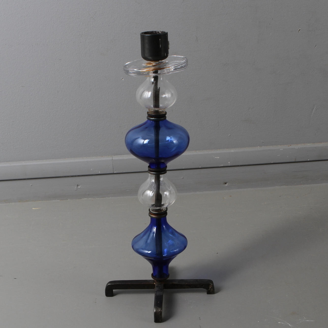 LJUSSTAKE, glas och smide, Erik Höglund, Boda.