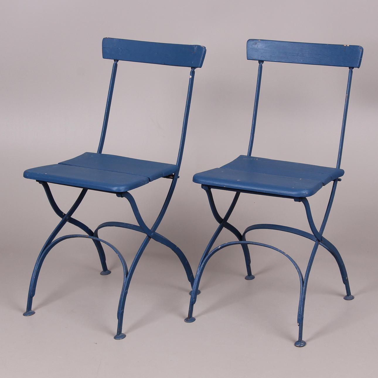 TRÄDGÅRDSSTOLAR, ett par, 1900-talets mitt.