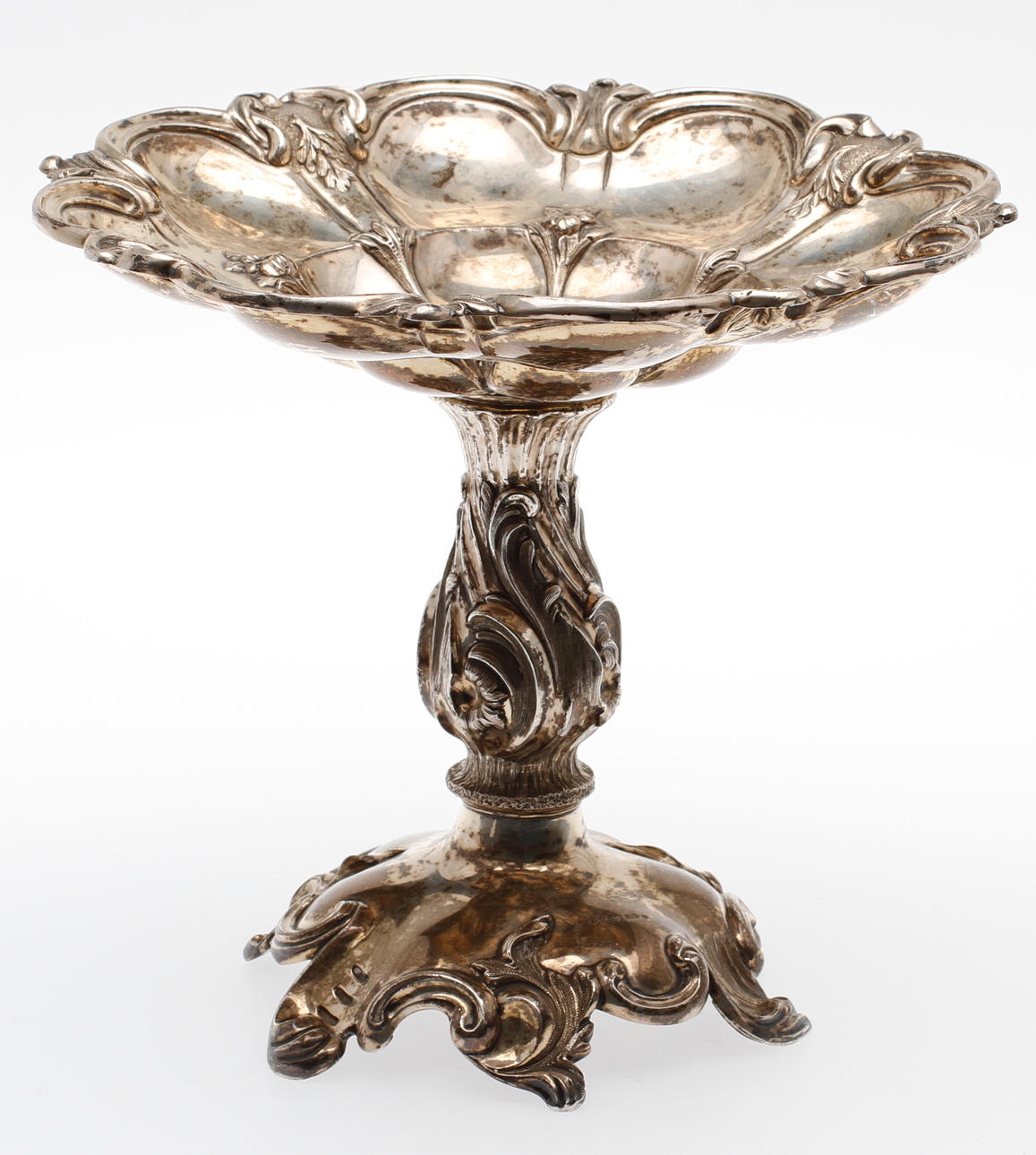 SKÅL PÅ FOT, Gustaf Möllenborg, Stockholm 1851, vikt 699 gram.