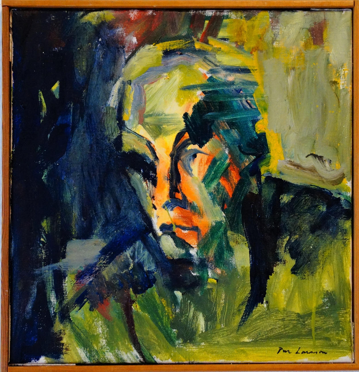 PER LARSSON. oil on canvas, signed.