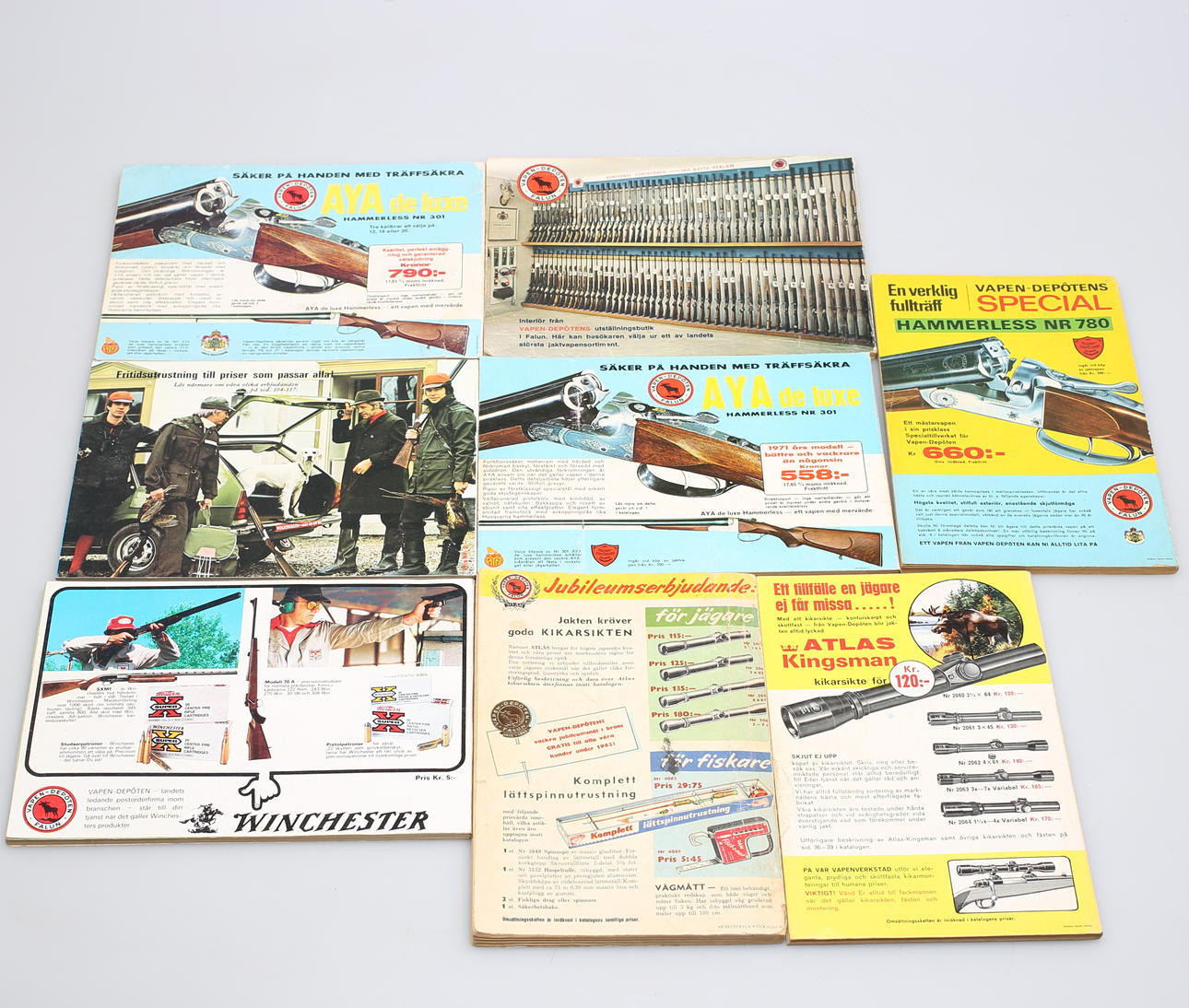 KATALOGER, 8 st, allt för jakt o fiske.