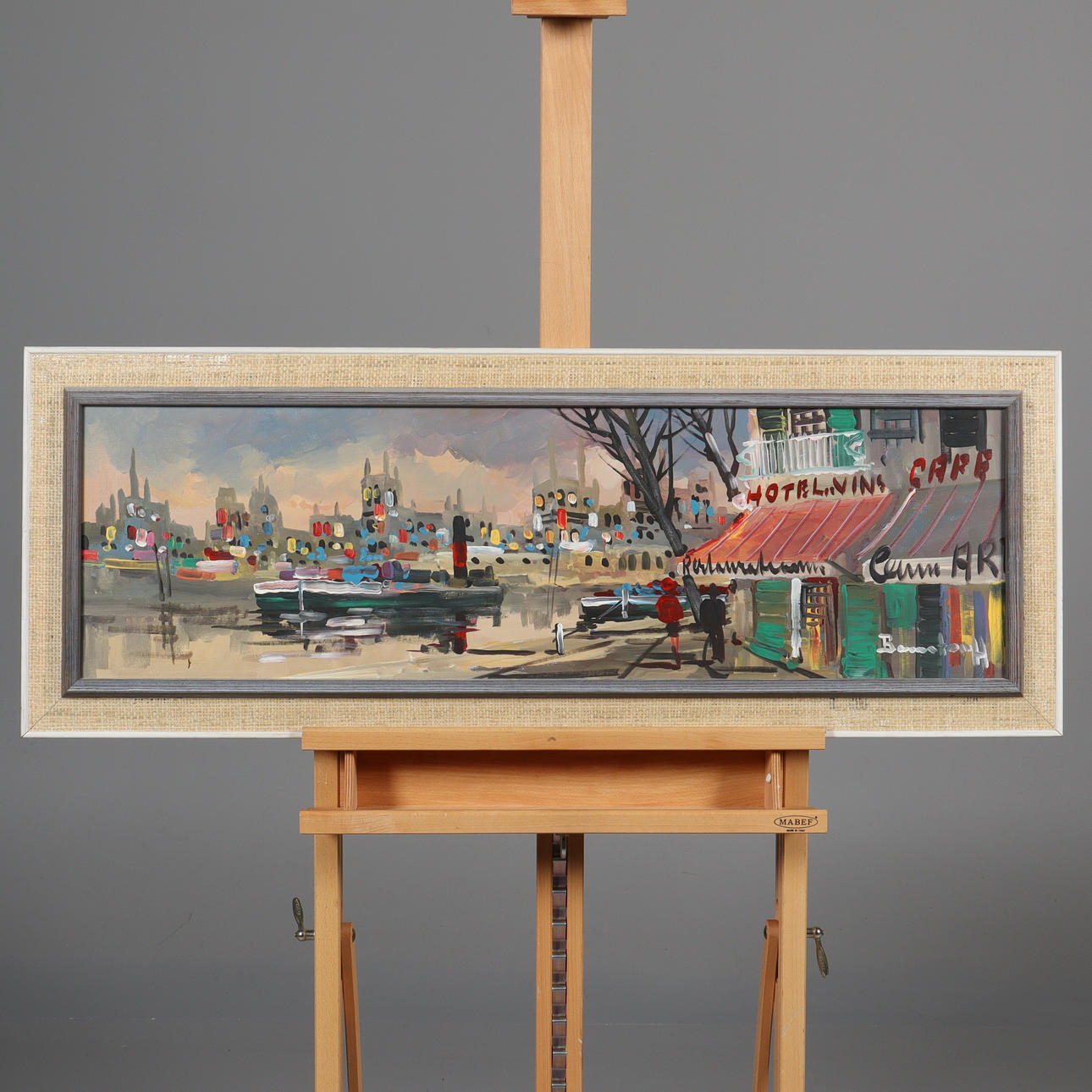 LEIF BRUNSTORFF. OIL ON CANVAS, signed.