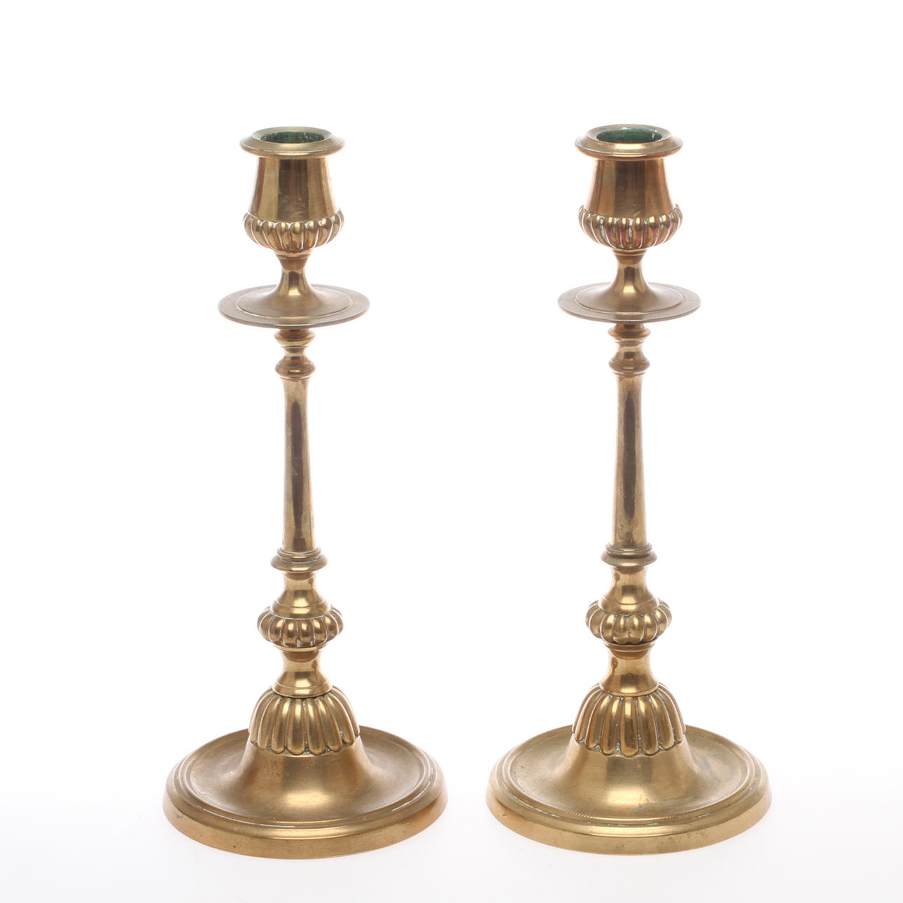 LJUSSTAKAR ,1 par, mässing, Westerås Metallfabrik nr 62.