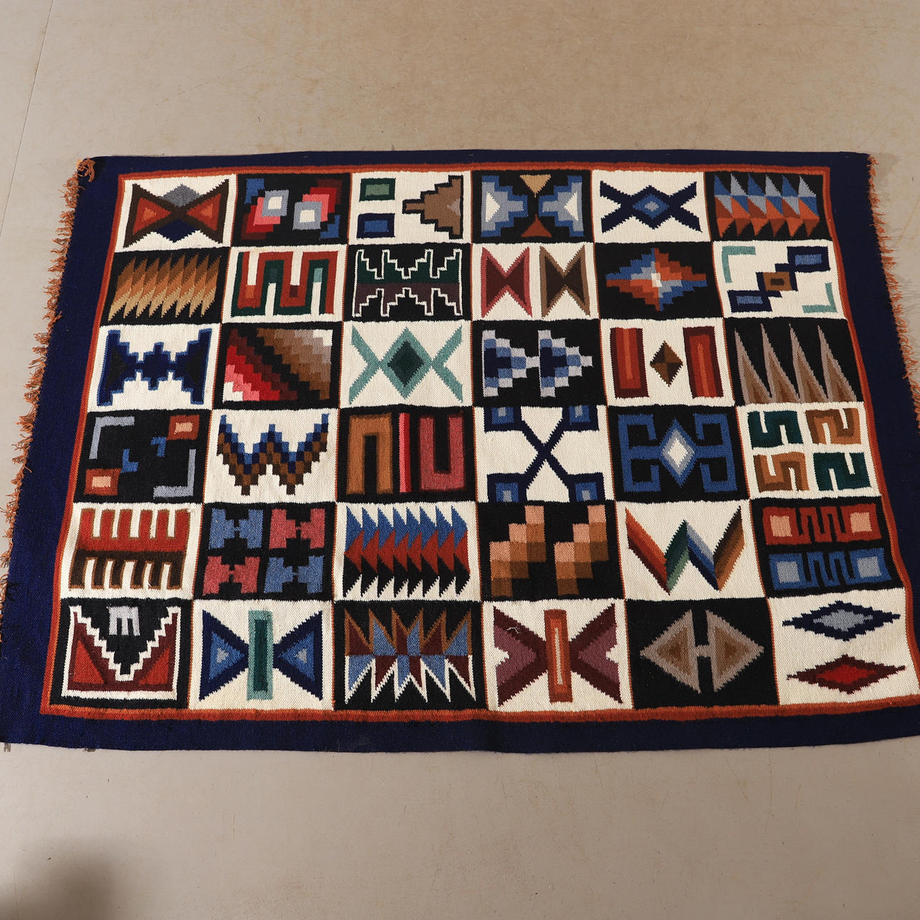 TAPIZ DE PARED, Calendario Inca, Perú.