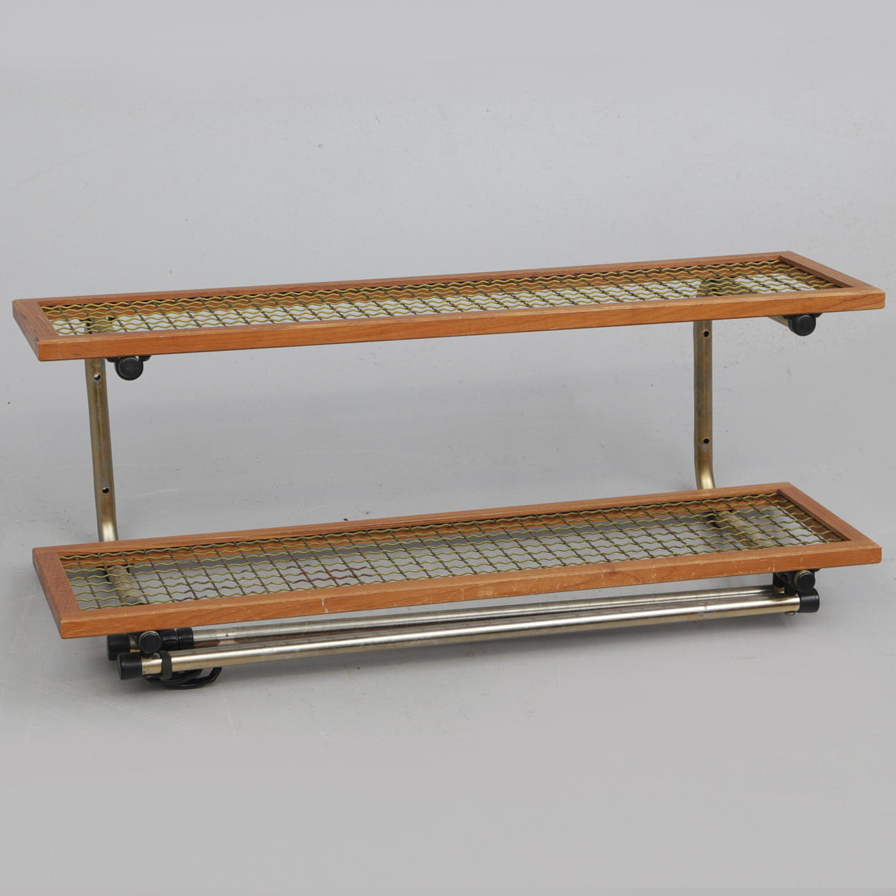 REGAL, Holz/Metall, 20. Jahrhundert.