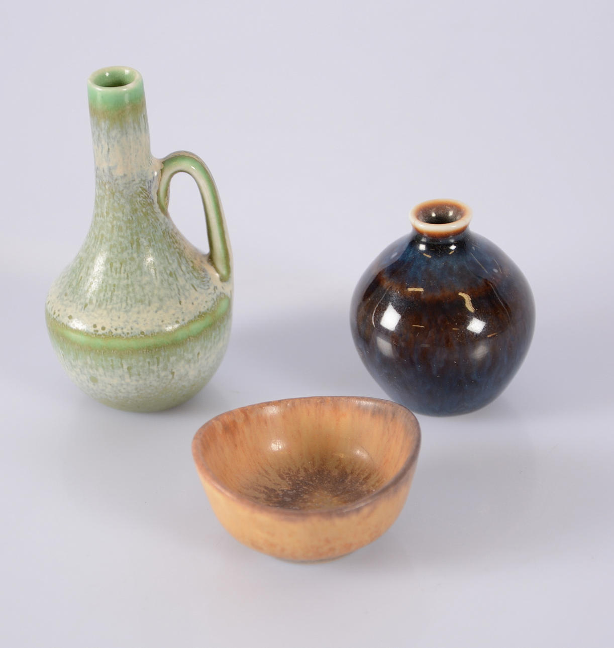 CARL HARRY STÅLHANE, Keramikminiatyrer för Rörstrand, 3 stycken.