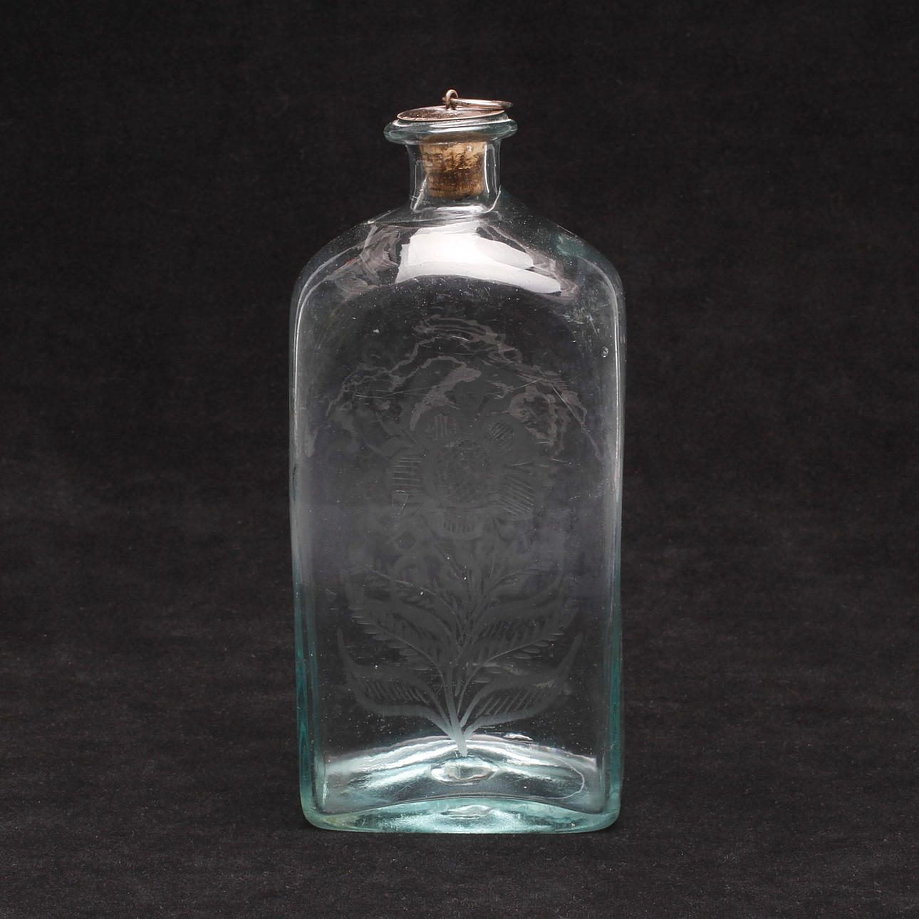 FLASKA, sannolikt Cedersbergs glasbruk, 1800-tal.