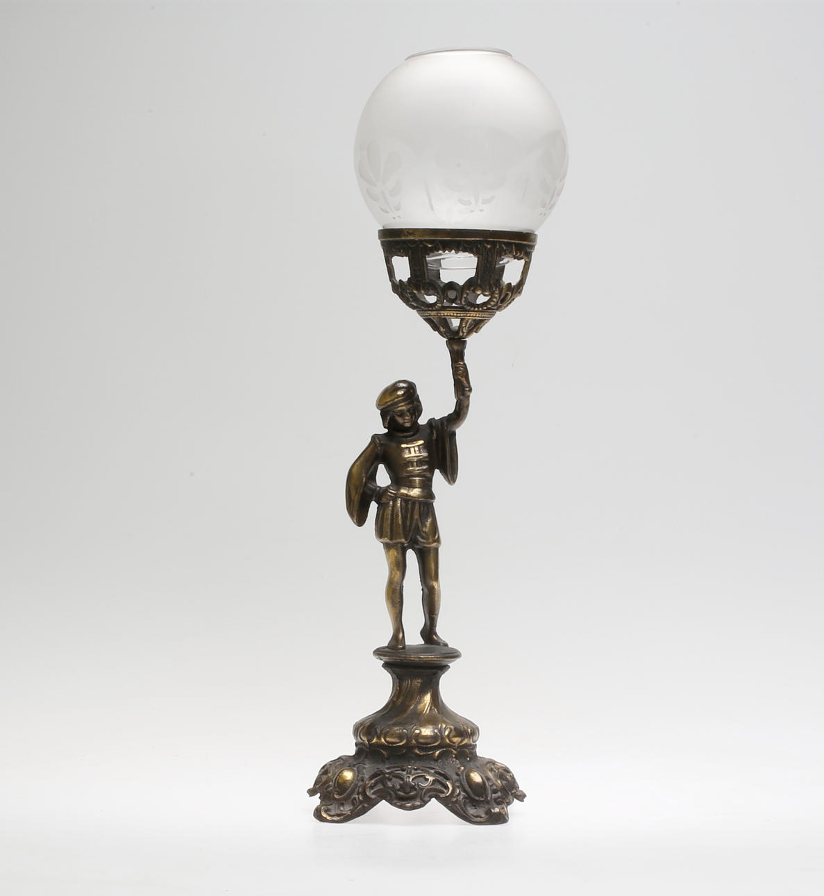 BORDSLAMPA, brons, 1900-tal.