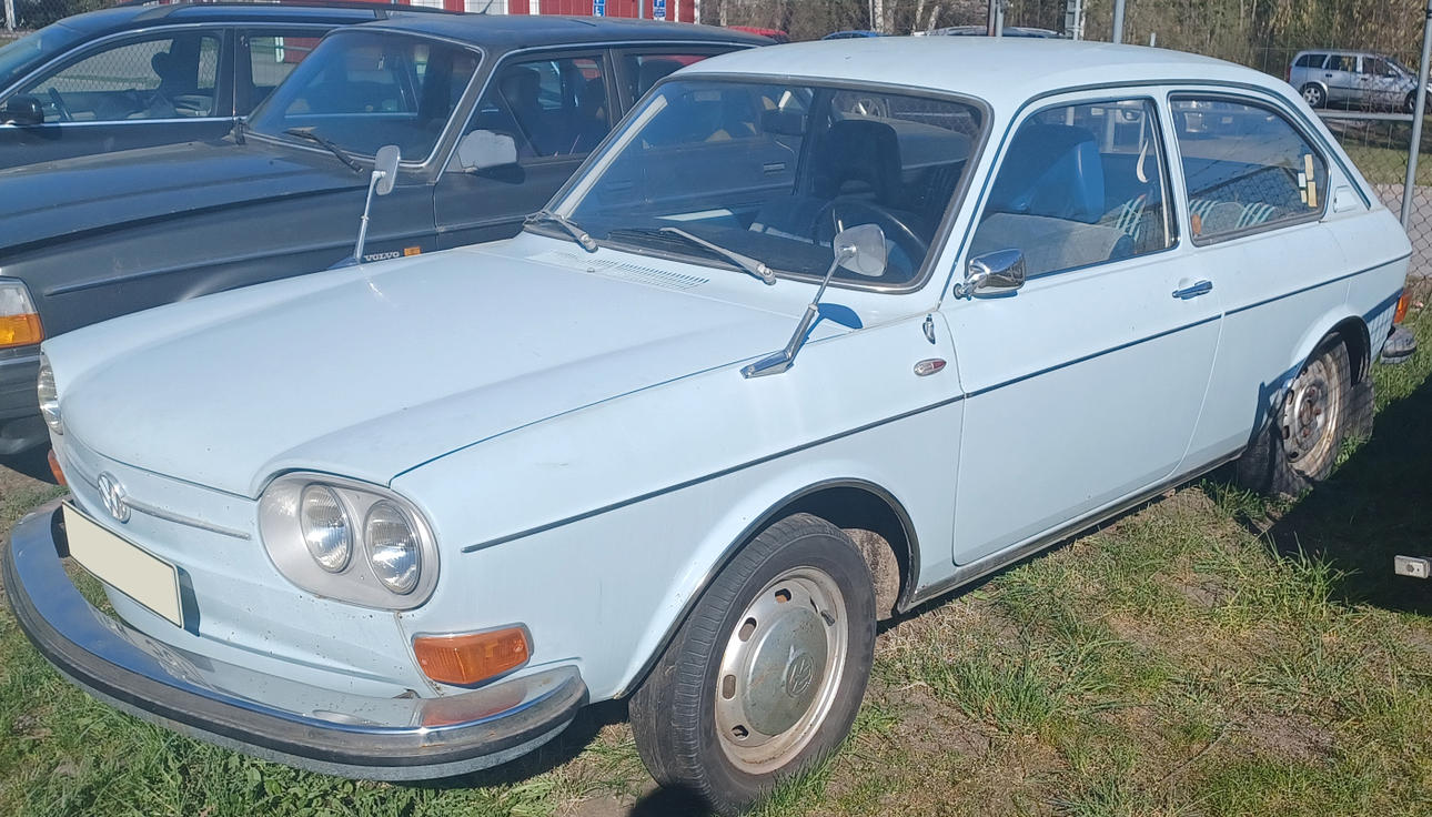 BIL, Volkswagen 411, vit, 1970.