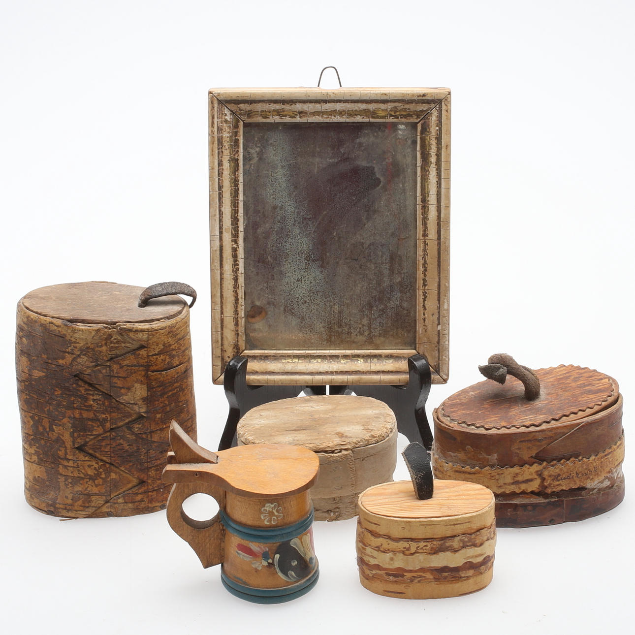 ALLMOGEFÖREMÅL, 7 st, 18/1900-tal.