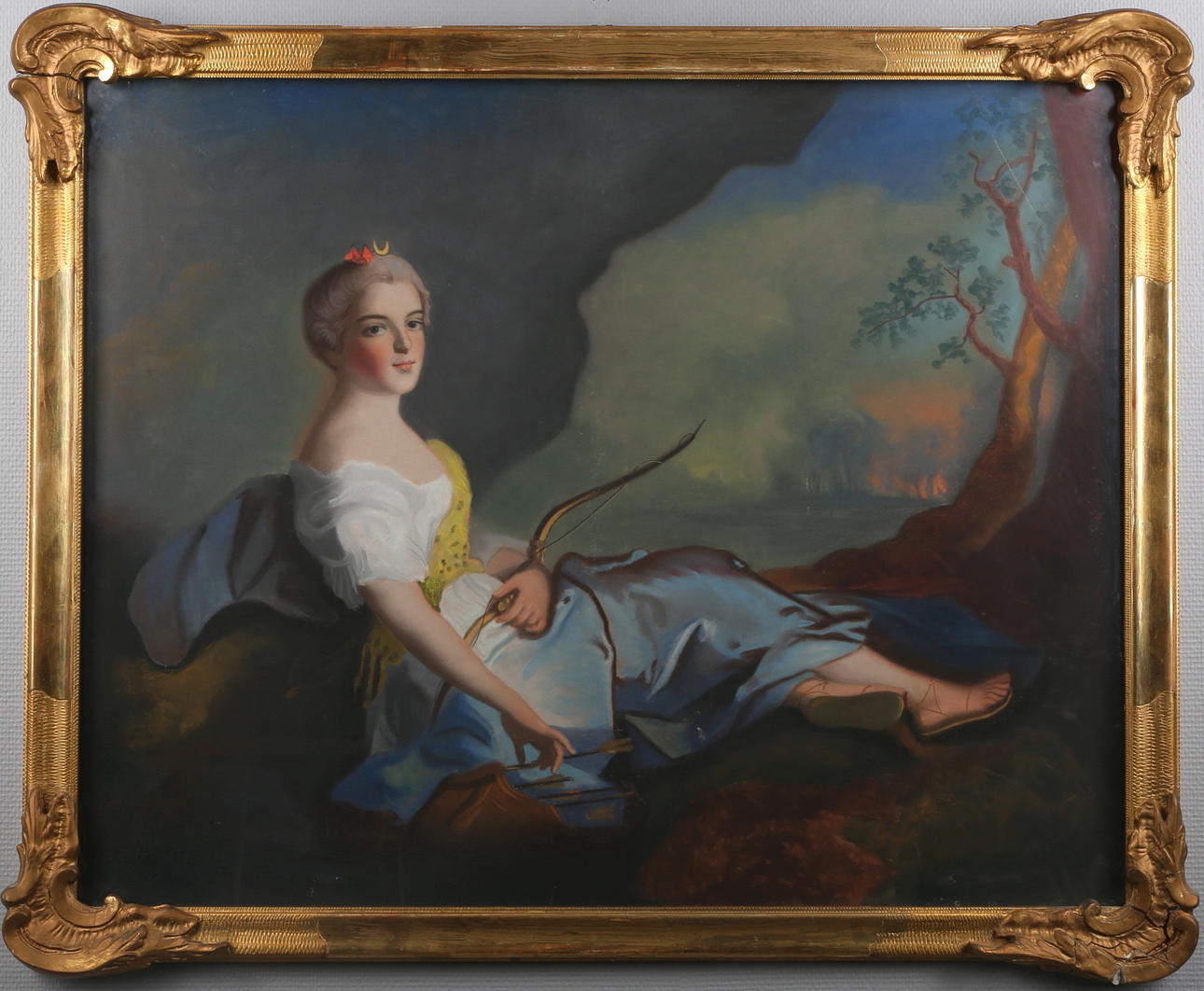 EMIL FRIBERG. vilande kvinna, pastell, signerad Emil Friberg cop, 1900-tal.