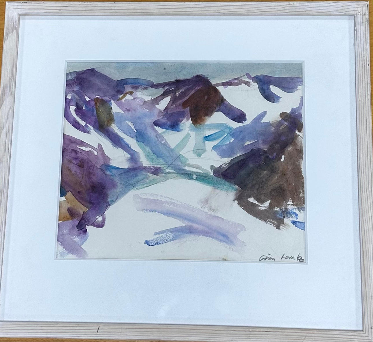 GÖRAN LANTZ. Akvarell.