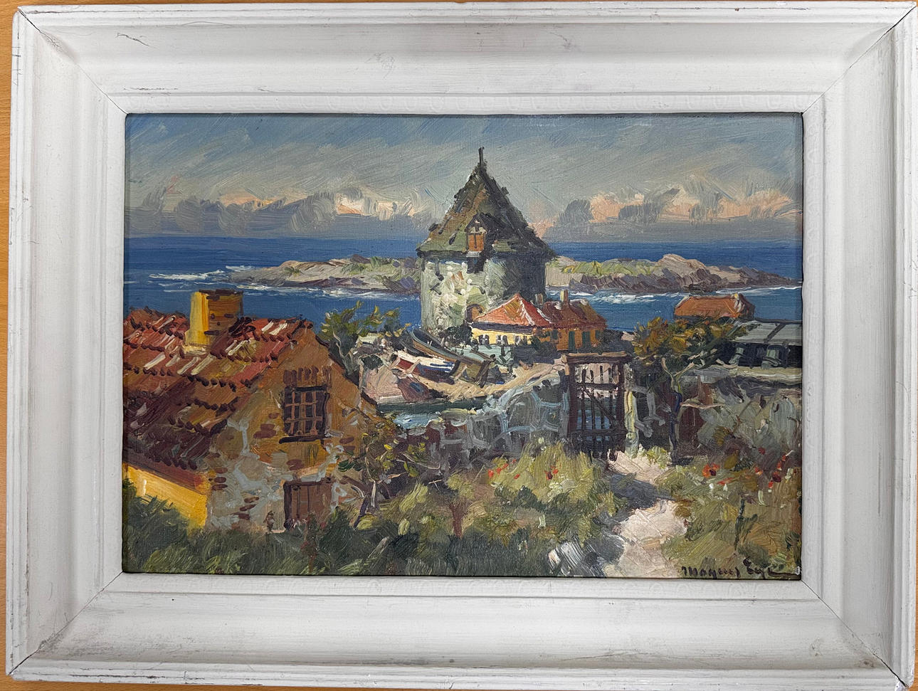 MOGENS EGE. oil on canvas.