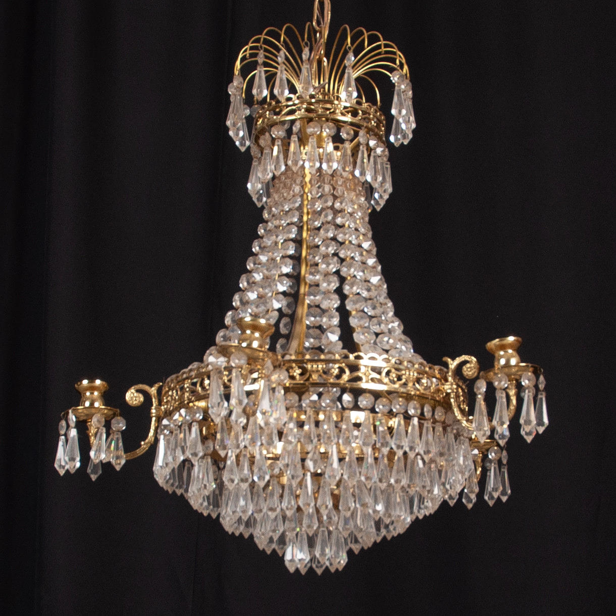 LJUSKRONA. 1900-talets mitt, 5-armad.