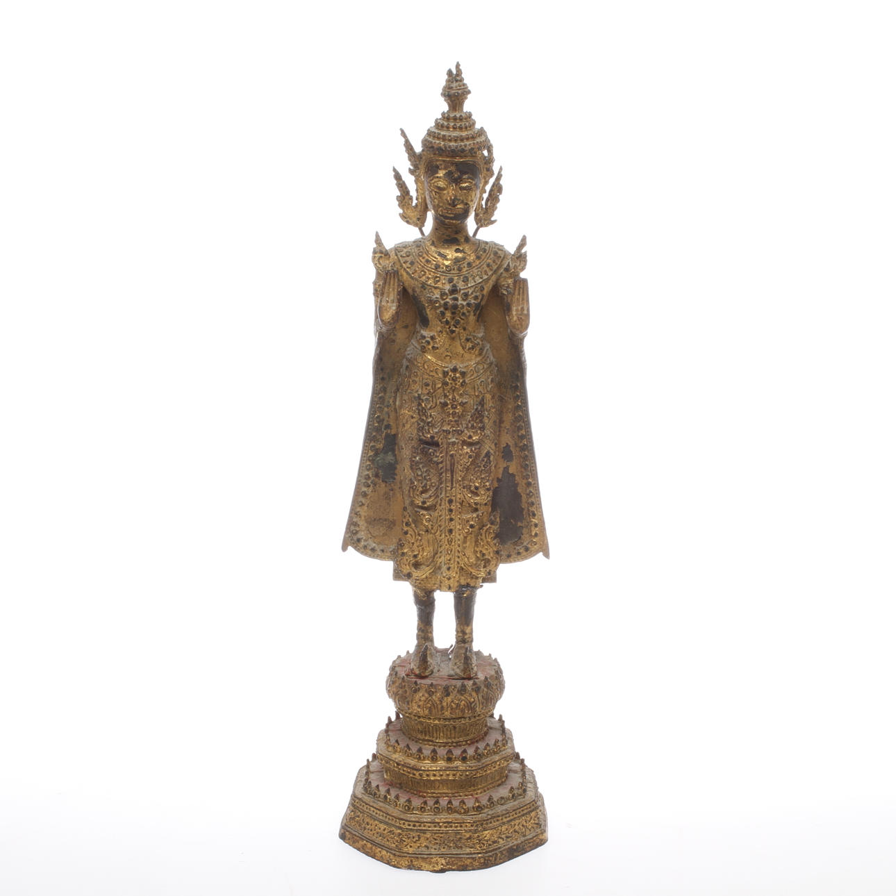 FIGURIN, Buddha, patinerad brons, Thailand.