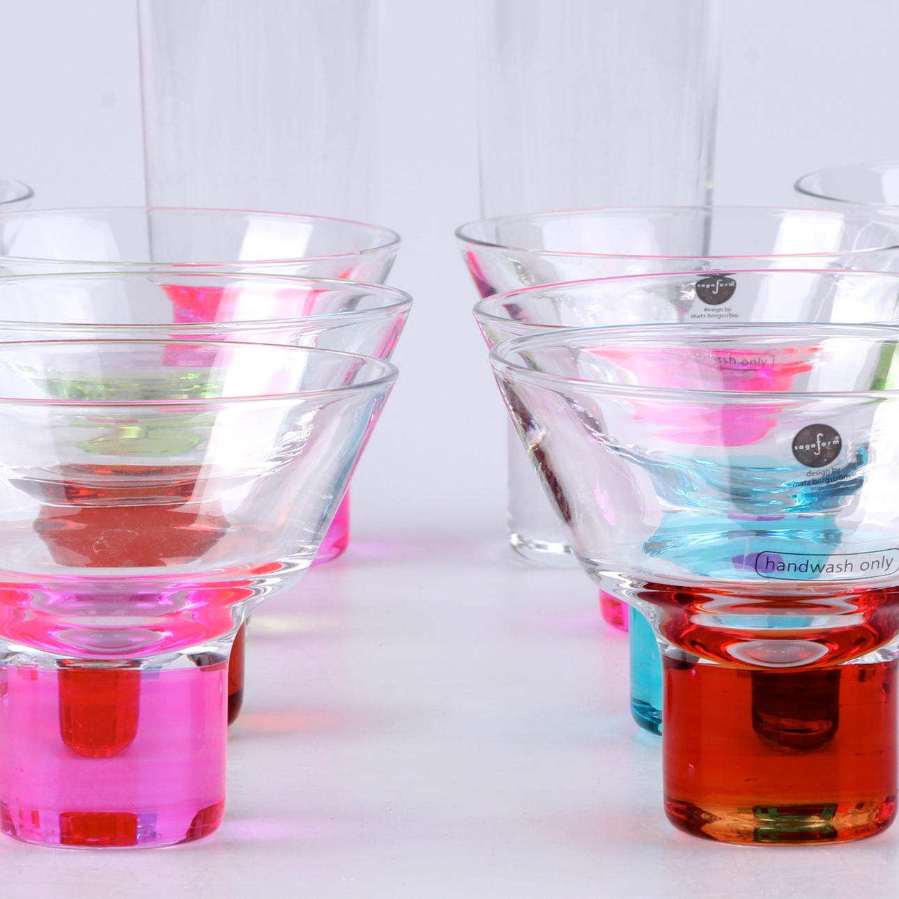 GLAS, 10 st. "Club", Matz Borgström, Sagaform, samtida.