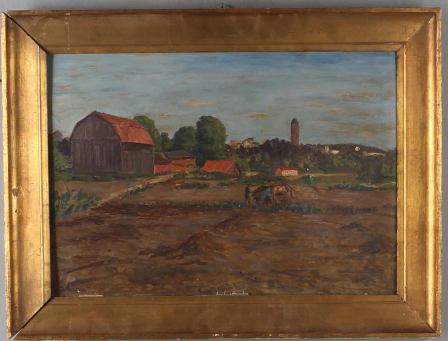 GUNNAR ZETTERSTRÖM. olja på pannå, signerad.