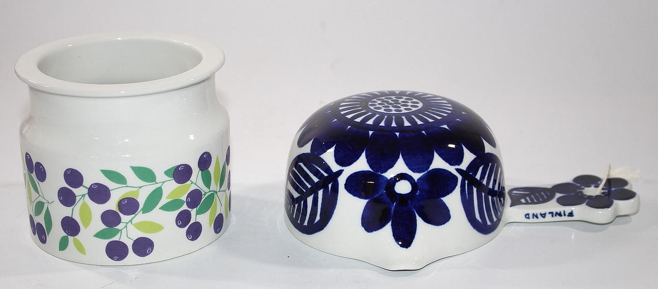 SÅSSKÅL, KRUKA, Arabia, en del, Ulla Procopé, "Valencia".