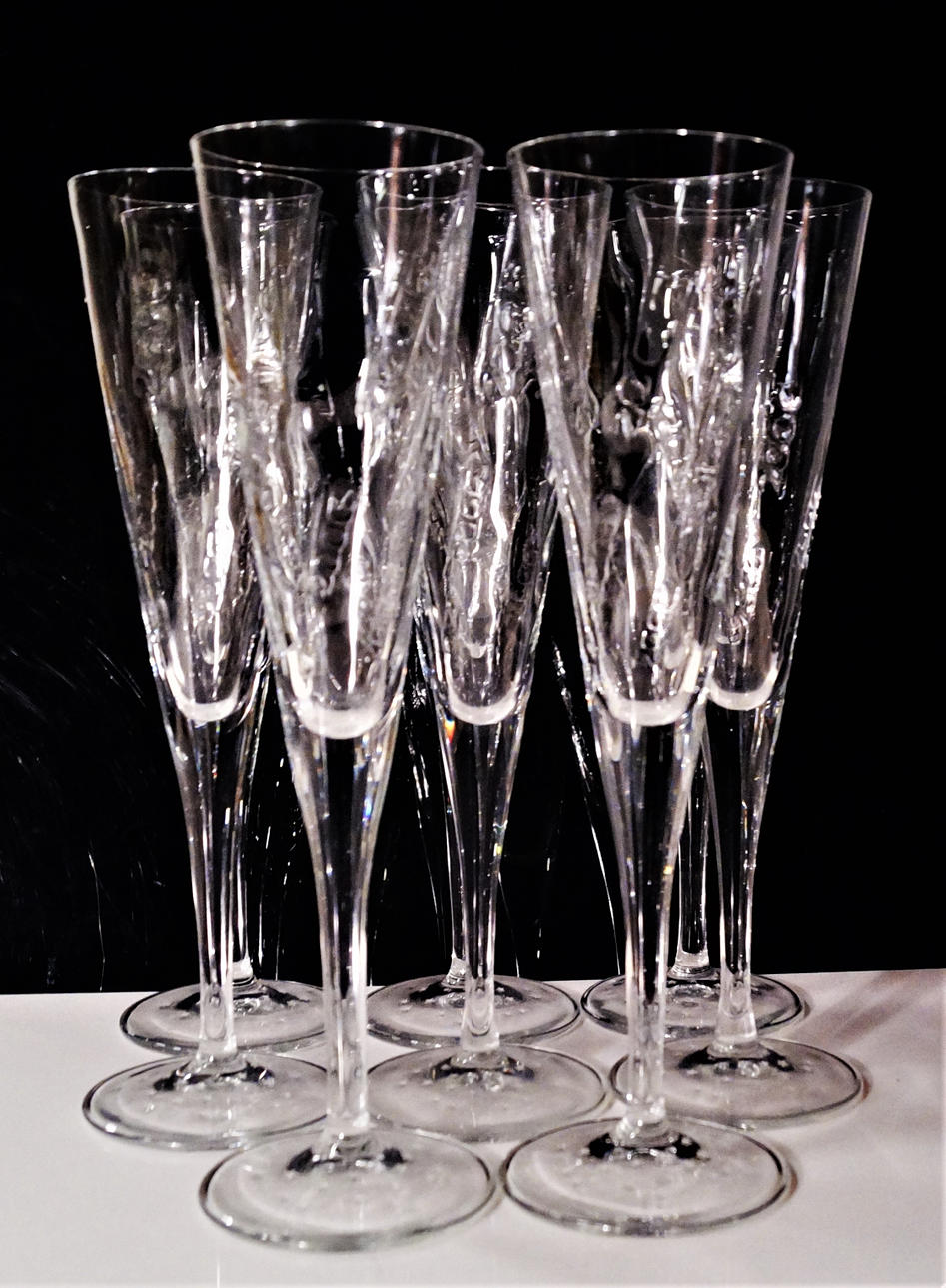 CHAMPAGNESTRUTAR, 8 st, kristall, Amigo Millenium 2000.