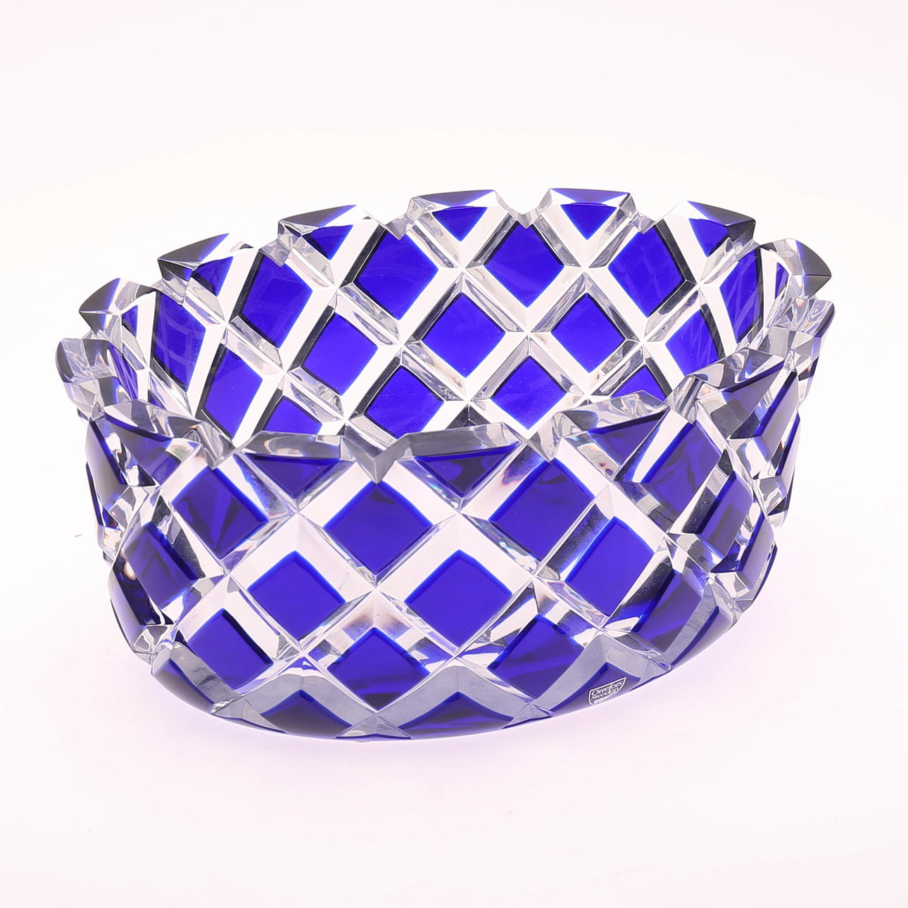 GUNNAR CYRÉN. skål, "Blå Sofiero", Orrefors.