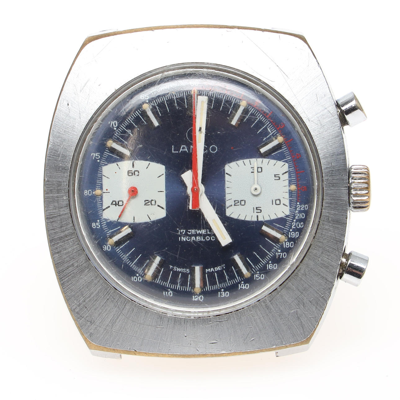 LANCO, Chronograph, steel wristwatch.