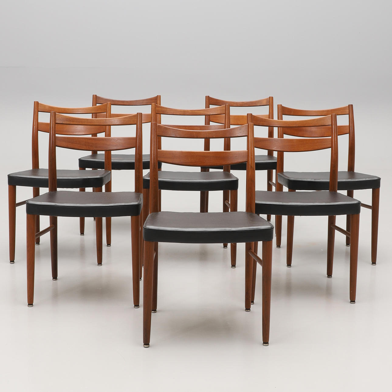 STOLAR, 8 st, teak, Gemla,1960-tal.