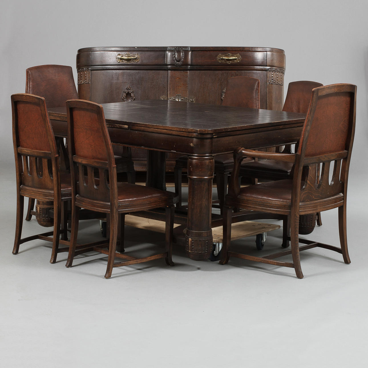 MATSALSMÖBEL, 14 delar, jugend stil.