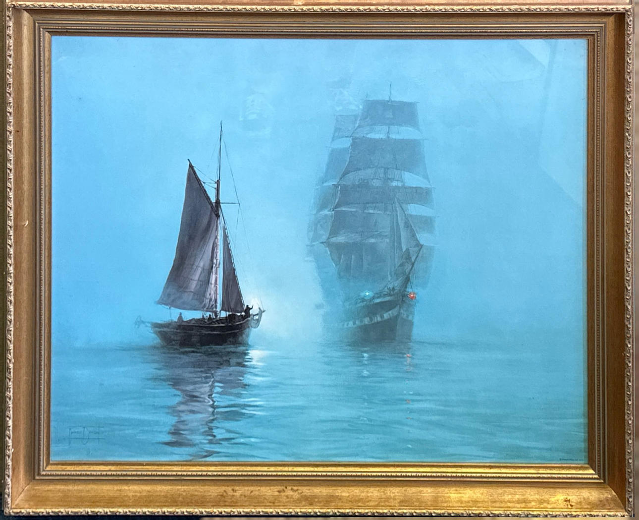 MONTAGUE DAWSON. 'NIGHT MISTS' PRINT.