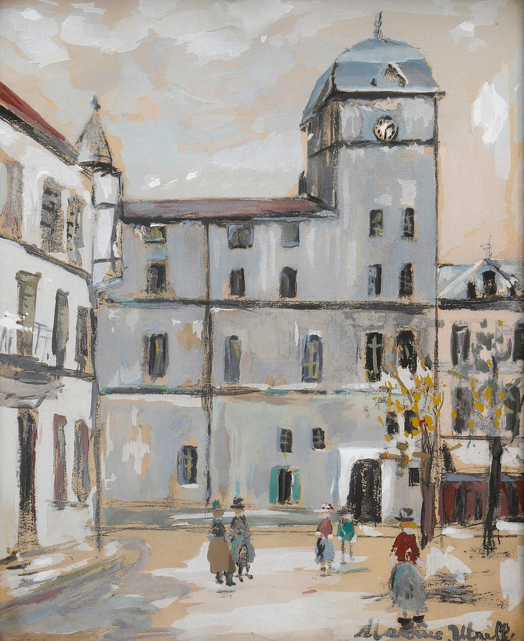 MAURICE UTRILLO. "Le vieux college".