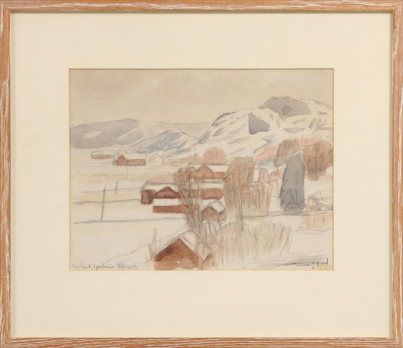 ARNE GADD. Blandteknik, signerad.