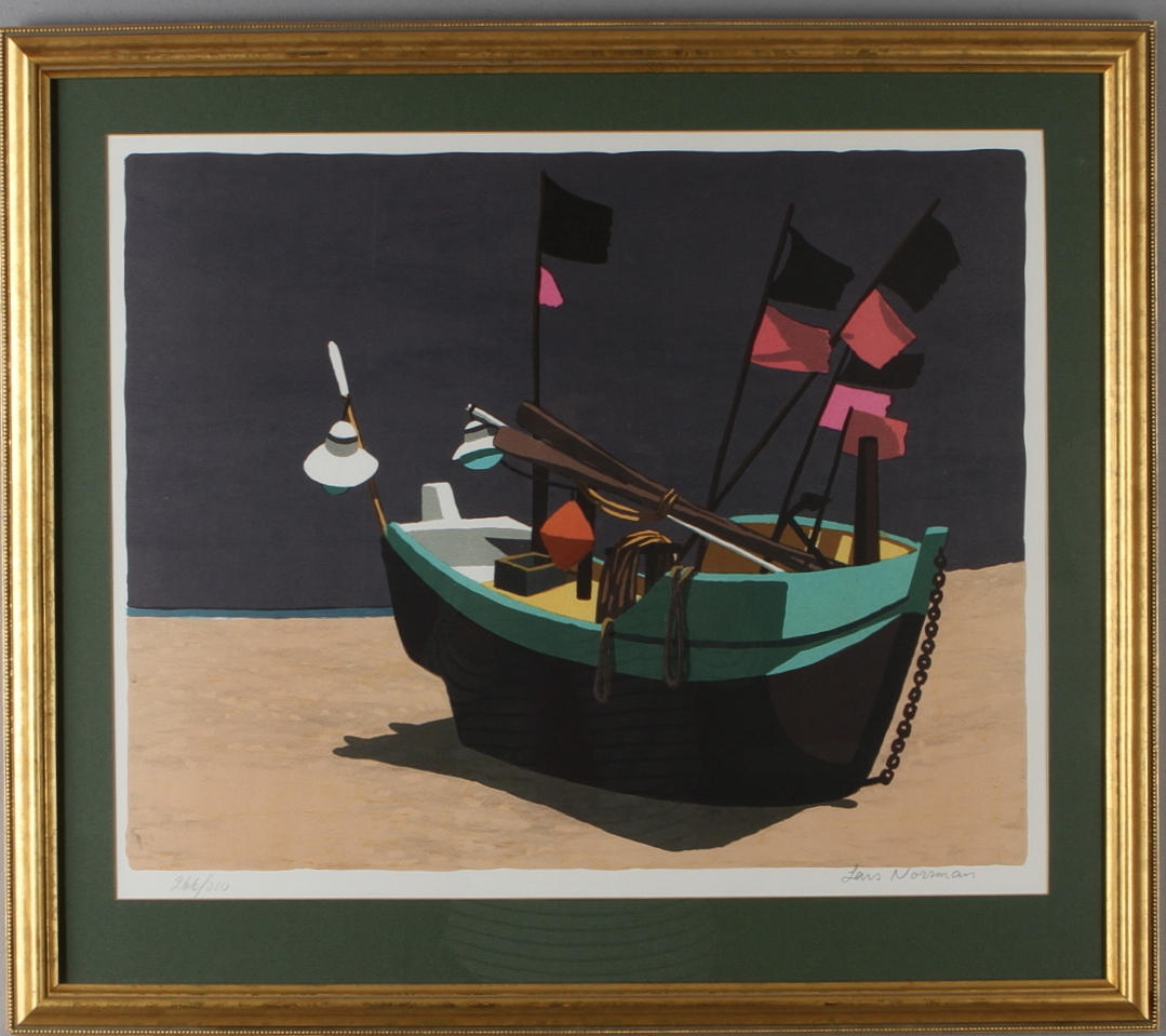 LARS NORRMAN. litografi, signerad samt numrerad.