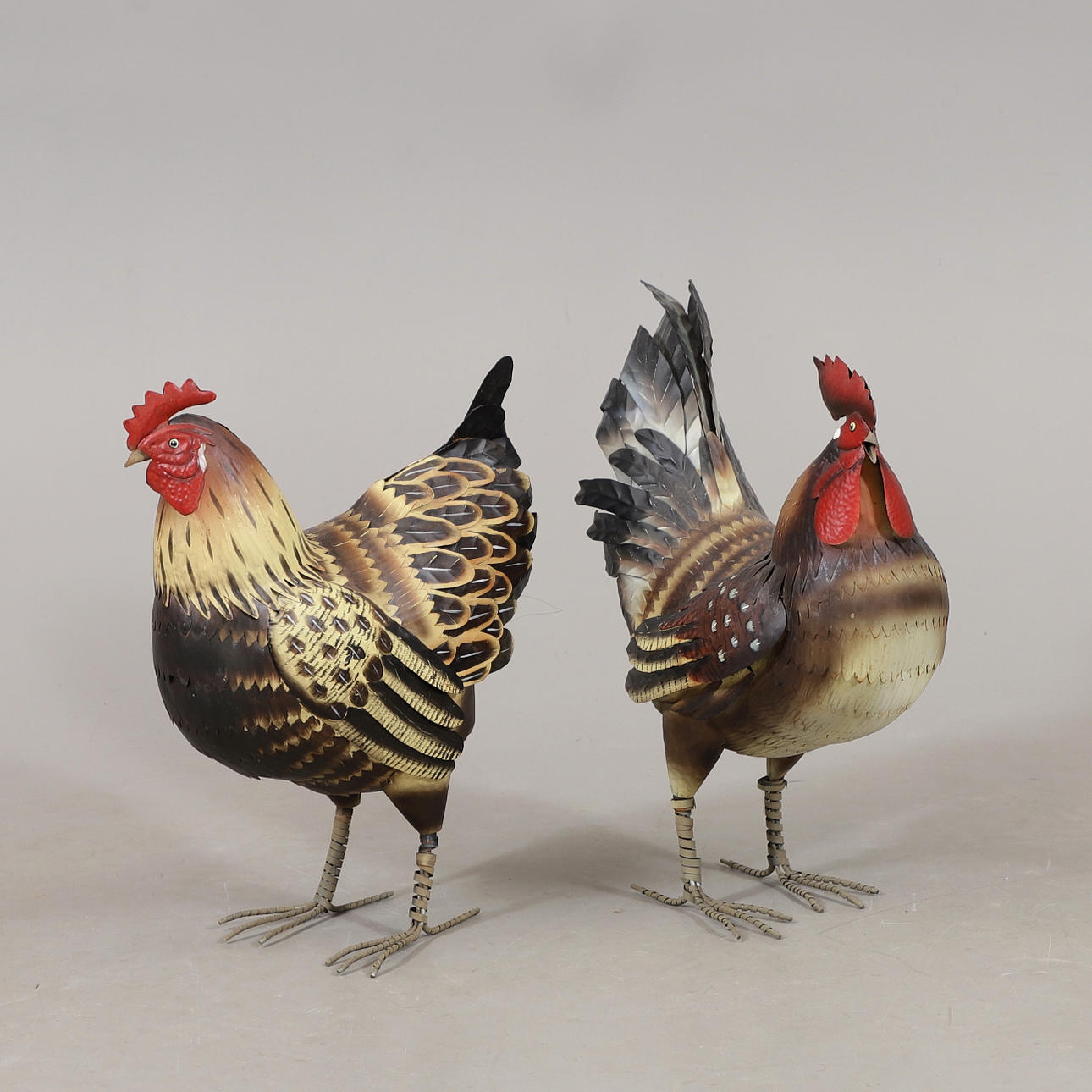 HÖNA, TUPP, 2 st, plåt, 2000-tal.