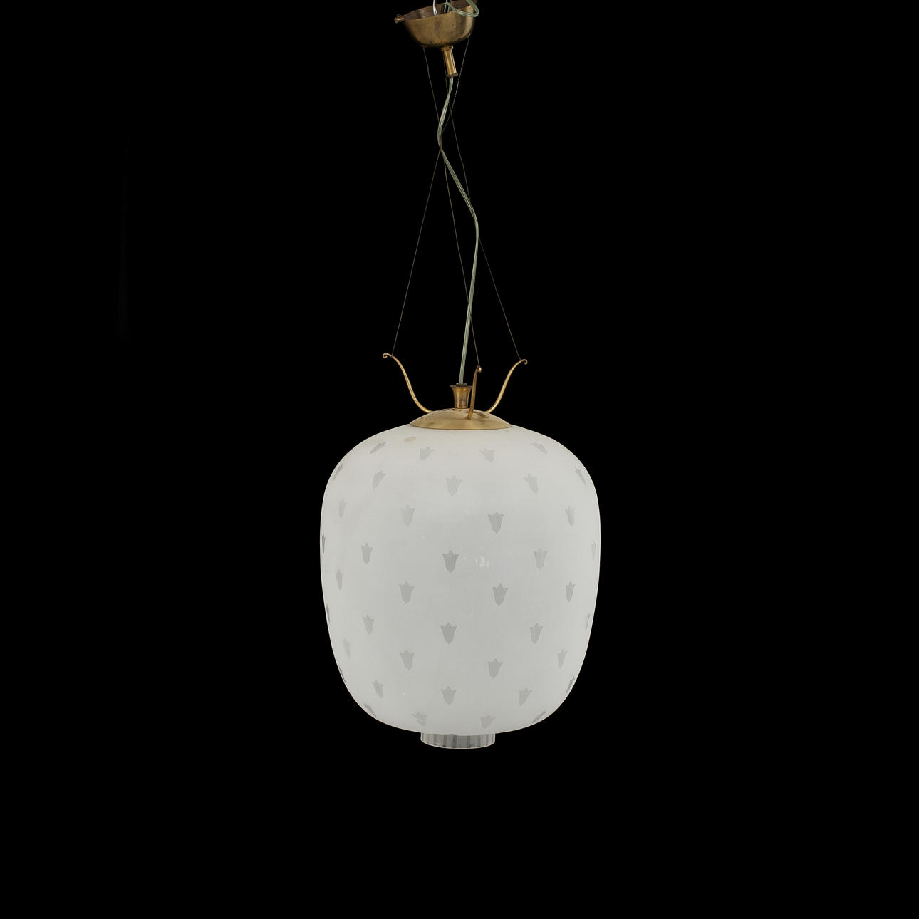 TAKLAMPA, möjligen Orrefors, 1940/50-tal.