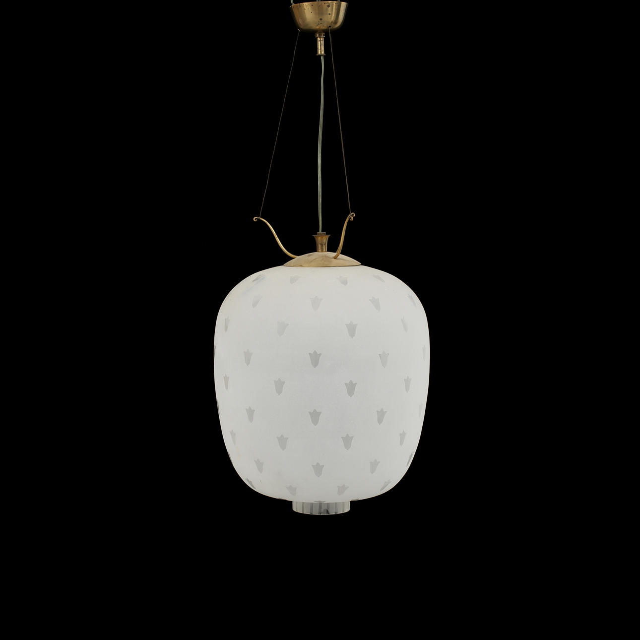 TAKLAMPA, möjligen Orrefors, 1940/50-tal.