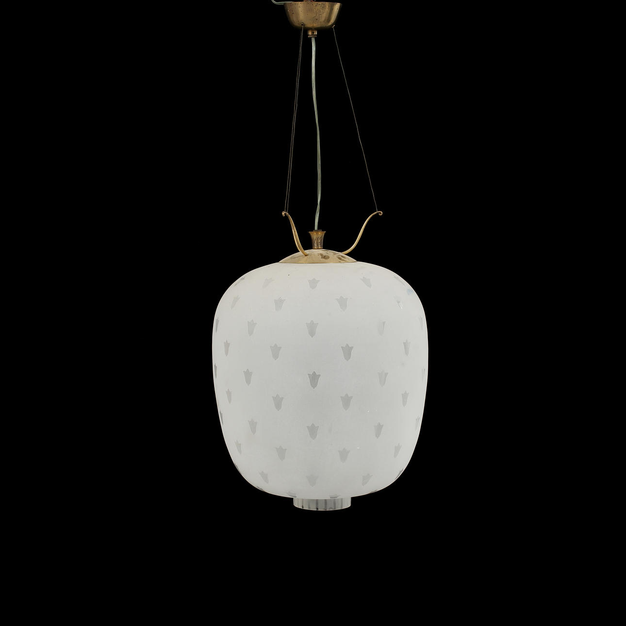 TAKLAMPA, möjligen Orrefors, 1940/50-tal.