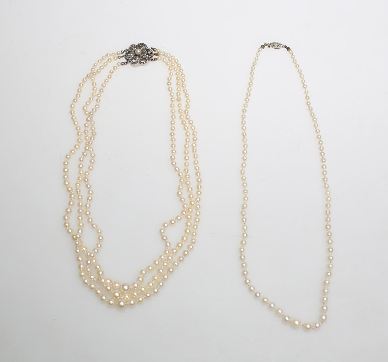 COLLIER samt HALSBAND, sötvattenspärlor.