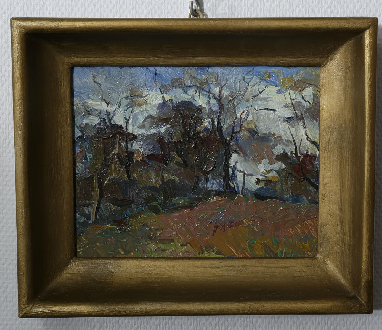 OIDENTIFIERAD KONSTNÄR. Olja på kartong, Ryssland, 1900-tal.