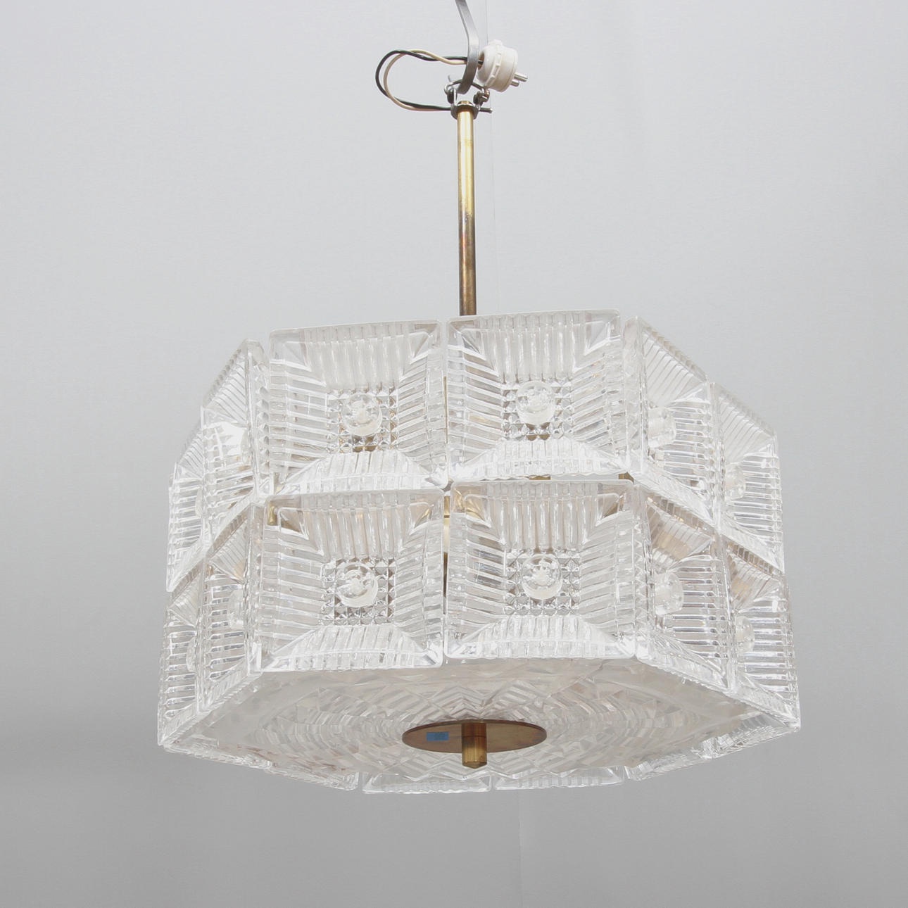 TAKLAMPA, trol. Carl Fagerlund, Orrefors, 1900-talets andra hälft.