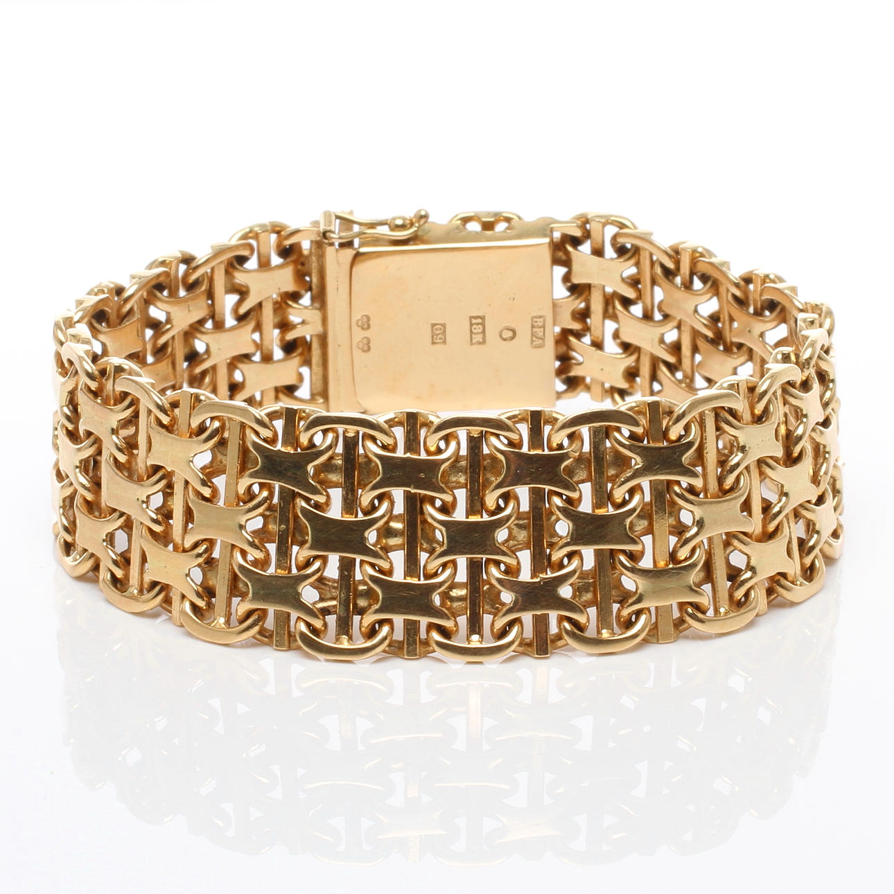 ARMBAND 18k guld, Ahlms Guld Och Silververkstad, Stockholm, 1964.