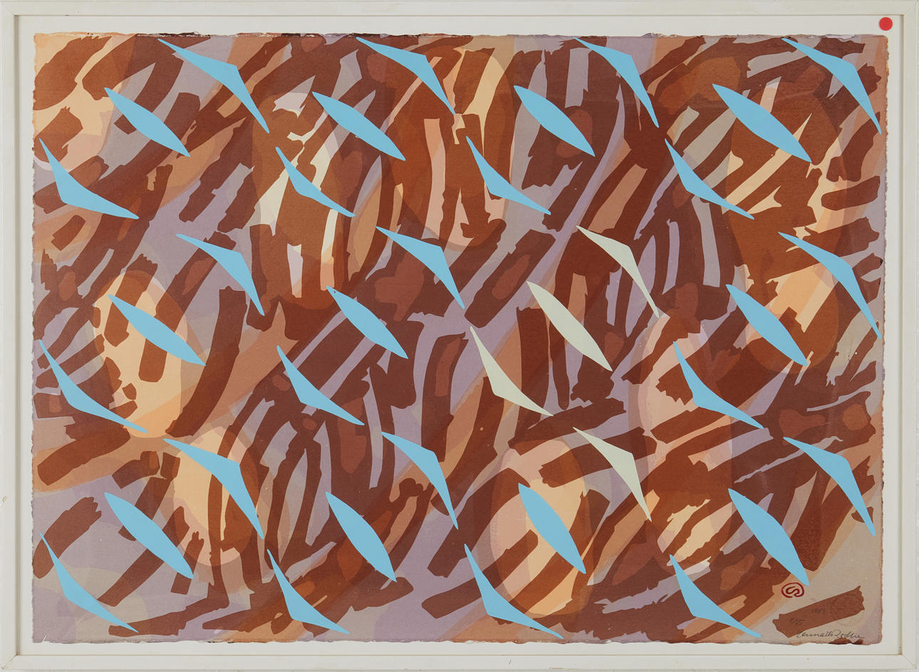 LENNART RODHE (1916-2005). Composition, signed and dated Lennart Rodhe 1983, monogram signed in the print, 8/15, color lithograph.